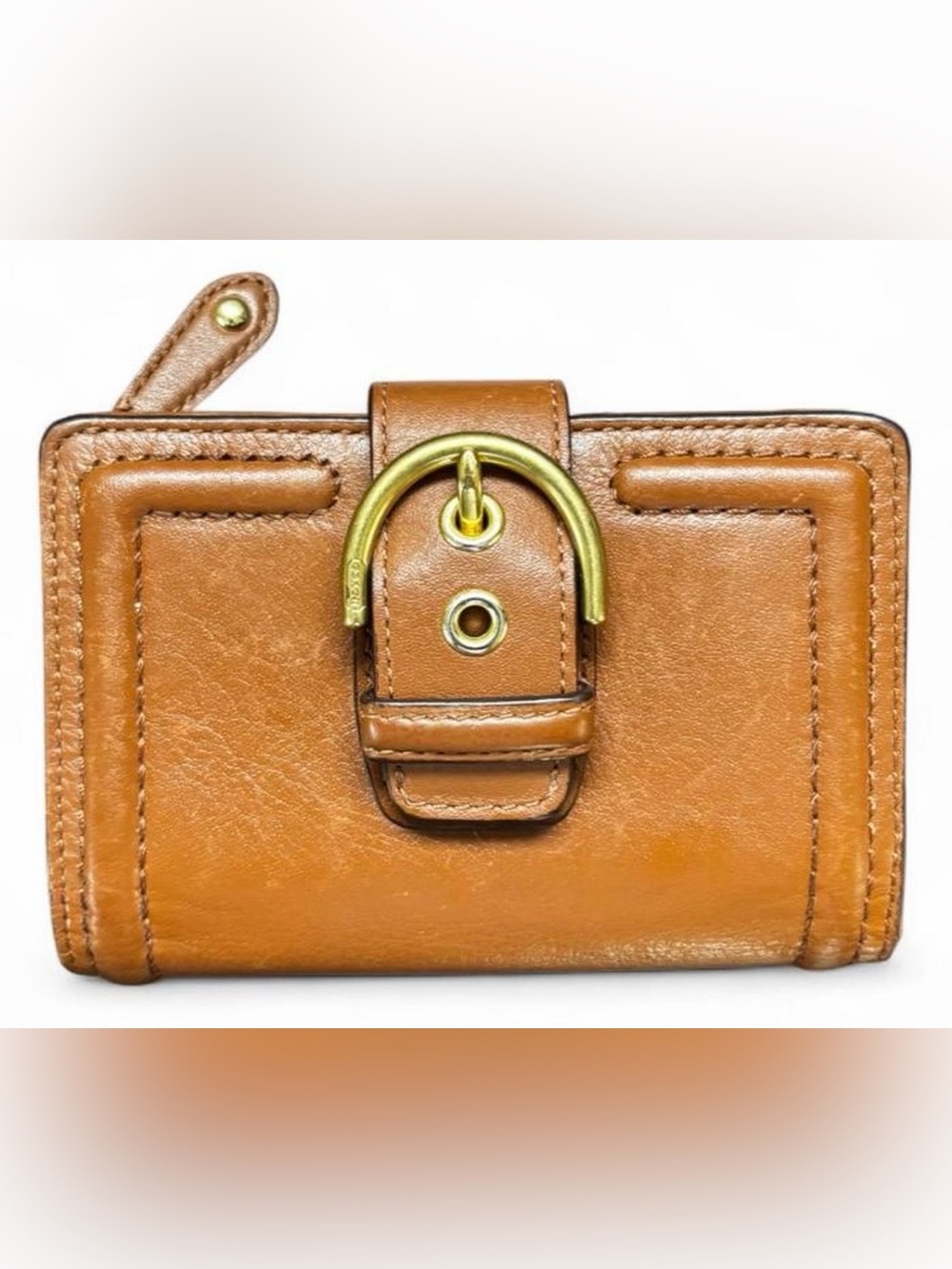 🍒Vintage Y2K Coach SoHo Wallet in British Tan